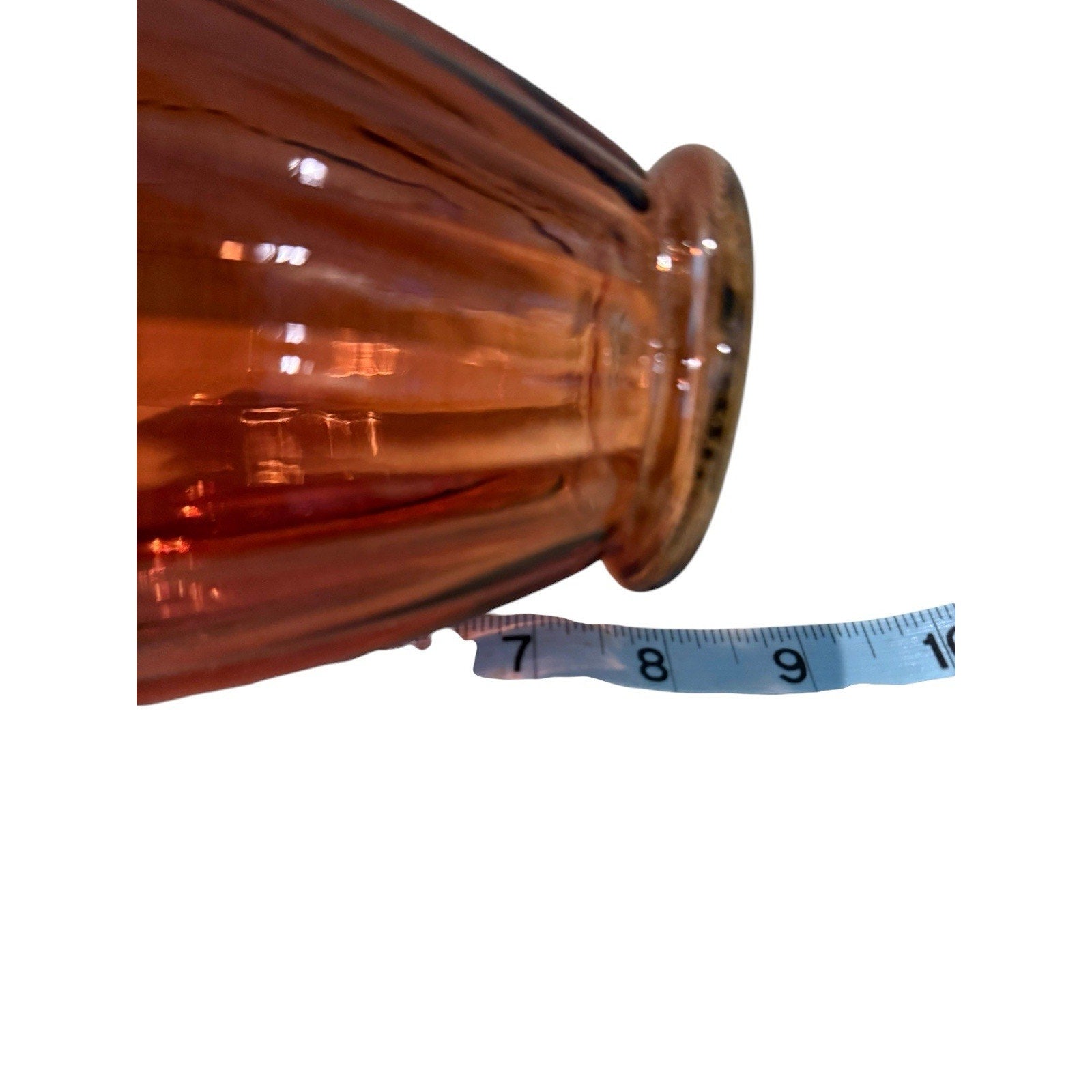 Amber Glass Flower Vase for Fresh or Artificial Flowers Home Decor Centerpiece 8