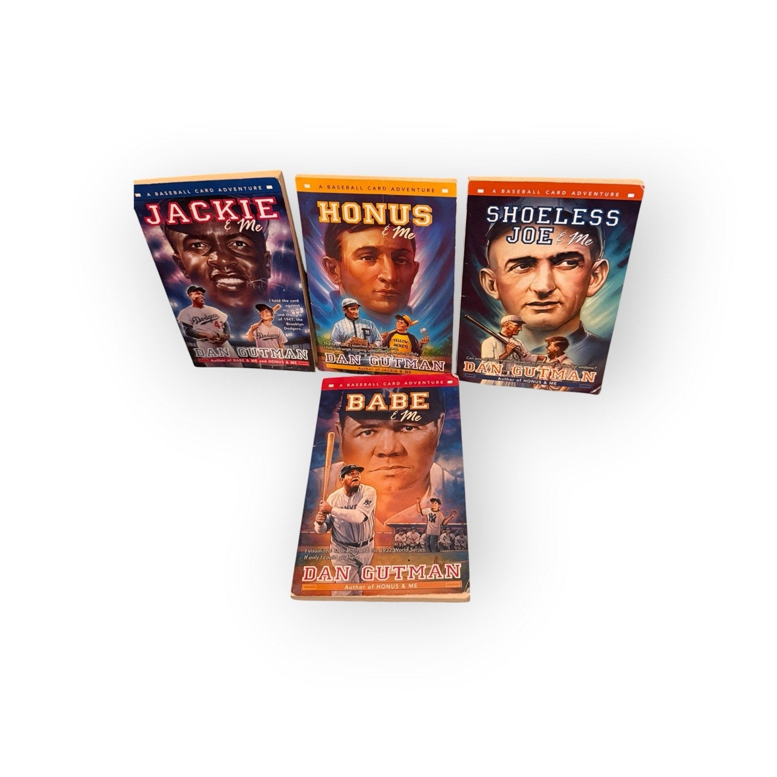 Set of 4 Baseball Card Adventure series books by Dan Gutman