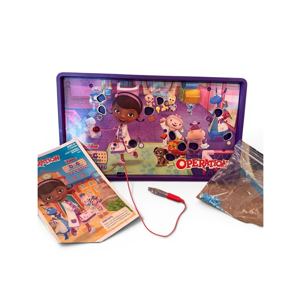 2013 Hasbro Disney Junior Doc McStuffins Operation Game Tested (not complete)