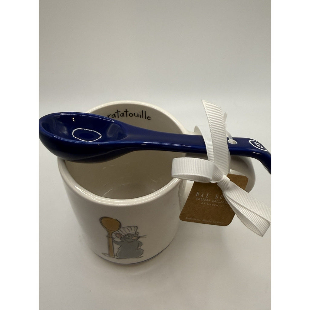 Rae Dunn Bon Appetit Ratatouille Remy Mug, With Blue Spoon, NEW 2024 Release!