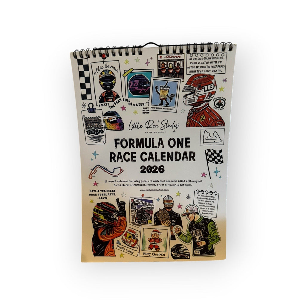 Little Ren Studios Formula One Race Calendar 2026