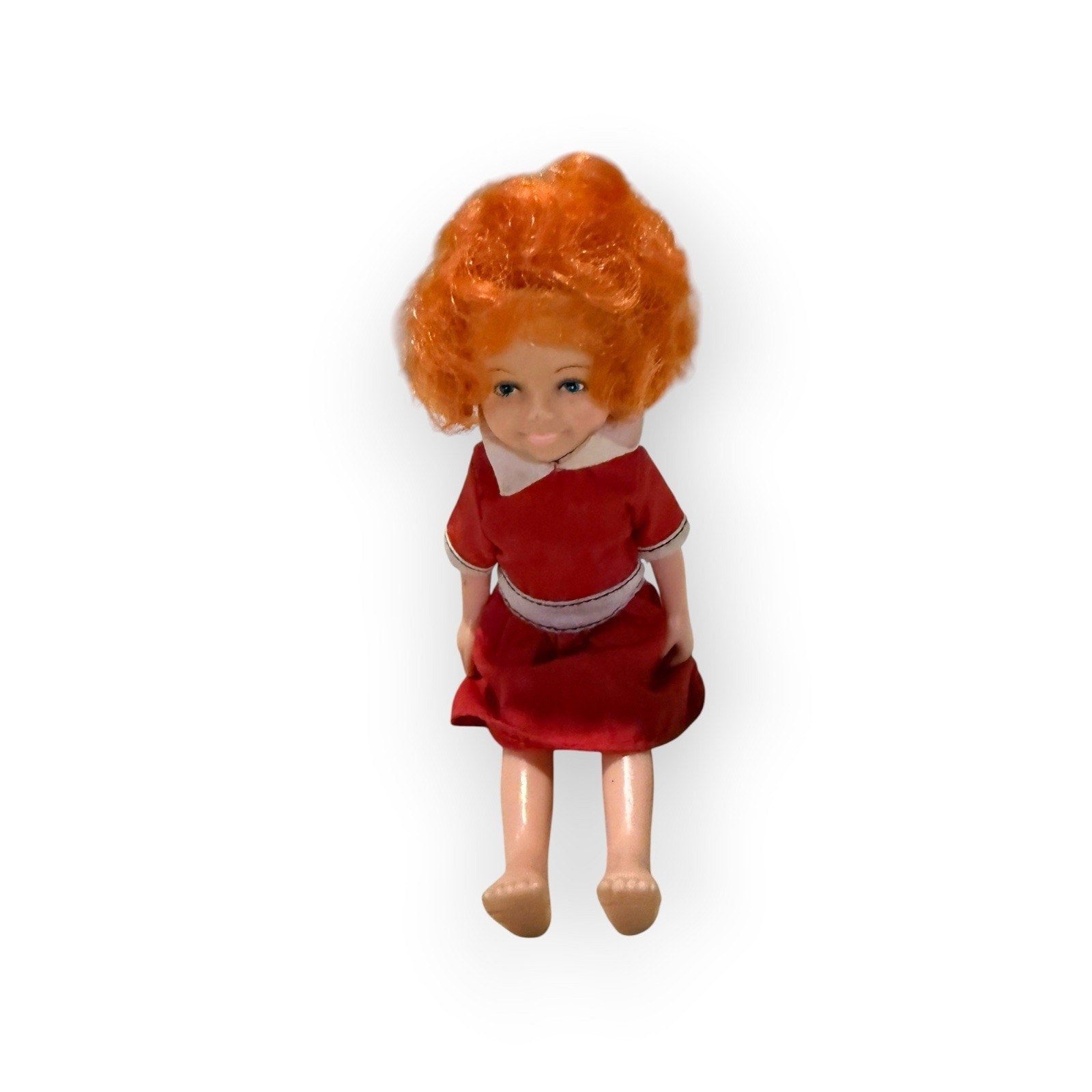 KNICKERBOCKER TOYS LITTLE ORPHAN ANNIE DOLL 6" Tall - The World of Annie 1982