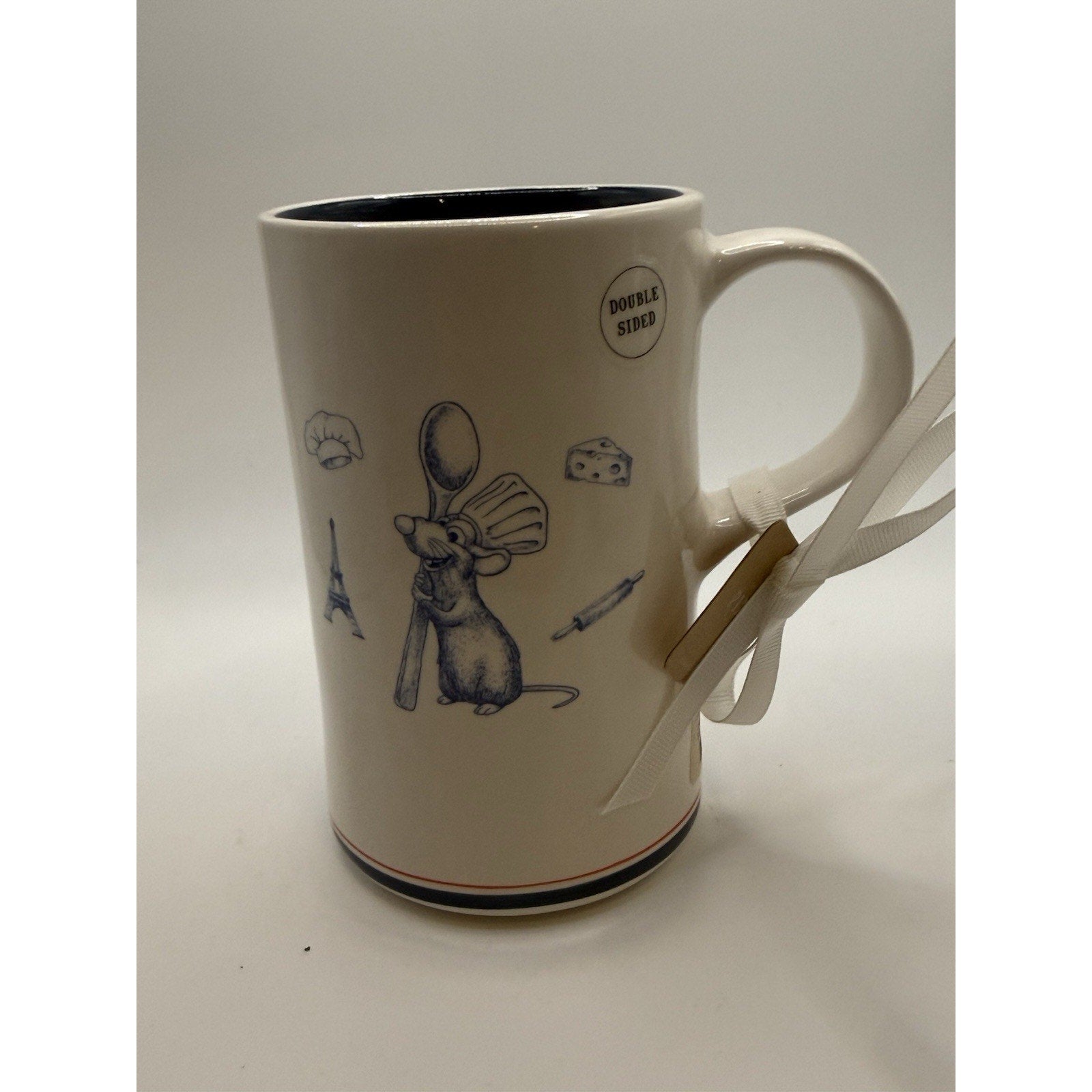 Disney Pixar Rae Dunn Ratatouille Remy Double Sided Tall Coffee/Tea Mug NEW